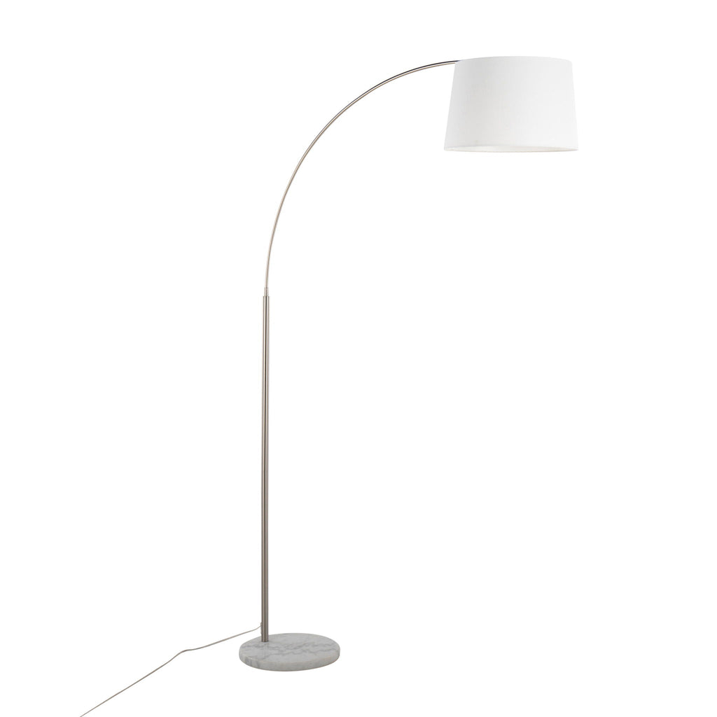 March Arc Floor Lamp | Dramatic Metal Arc Contemporary Floor Lamp