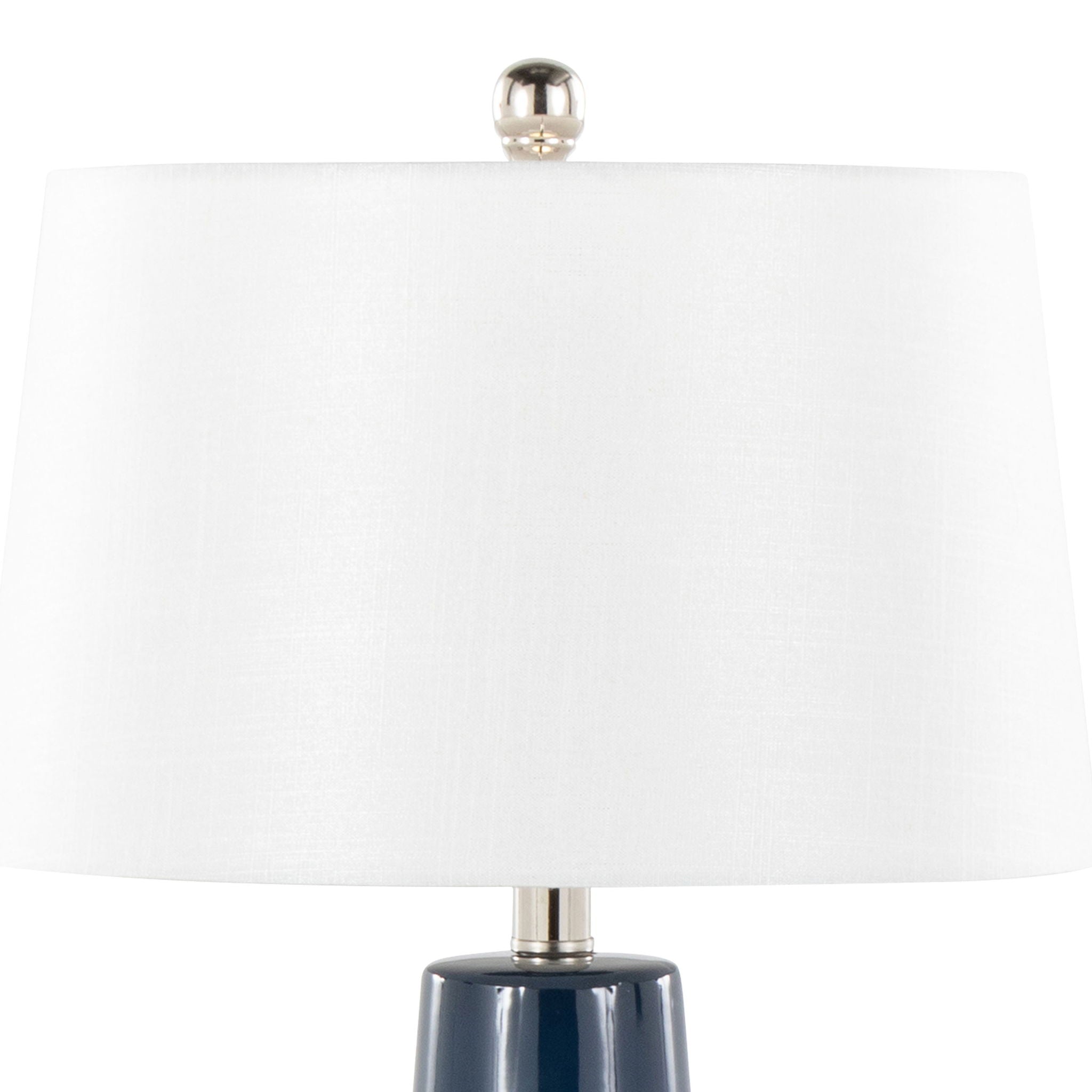 Penelope Ceramic Table Lamp | Sleek Ceramic & Metal Accent Table Lamp