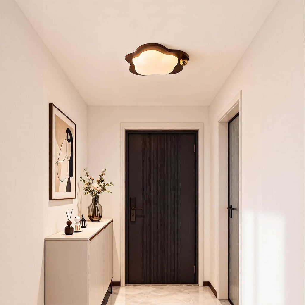 Calenu Acrylic & Wood Ceiling Light | Multi-Model LED Flush Mount