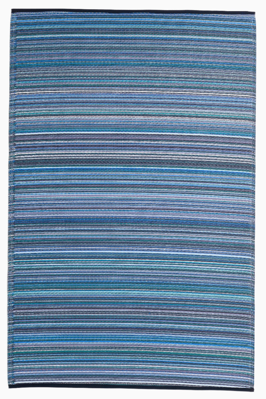 Cancun Indigo Outdoor Rug | Modern Striped Blue Design