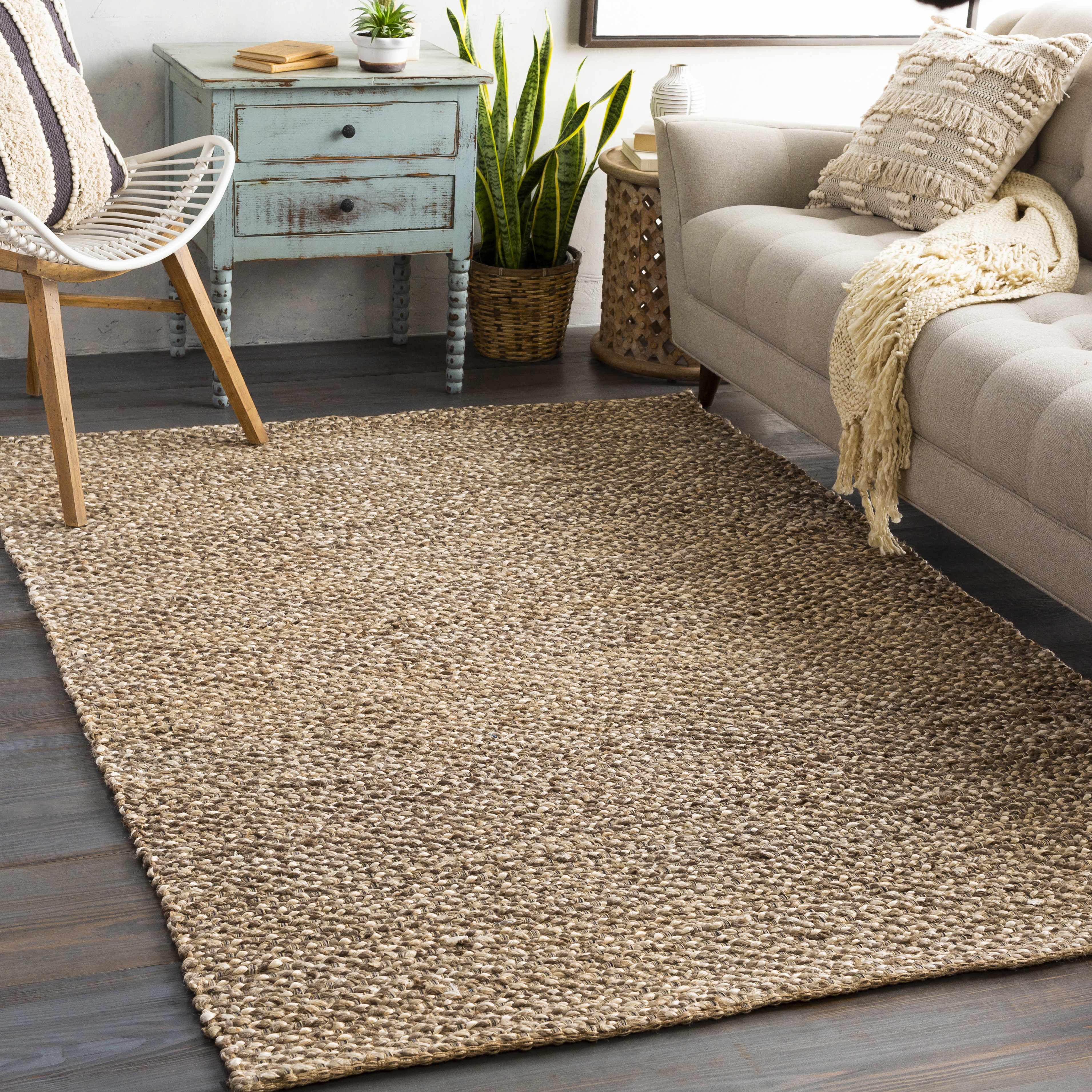 Caspar Hand Woven Jute Area Rug