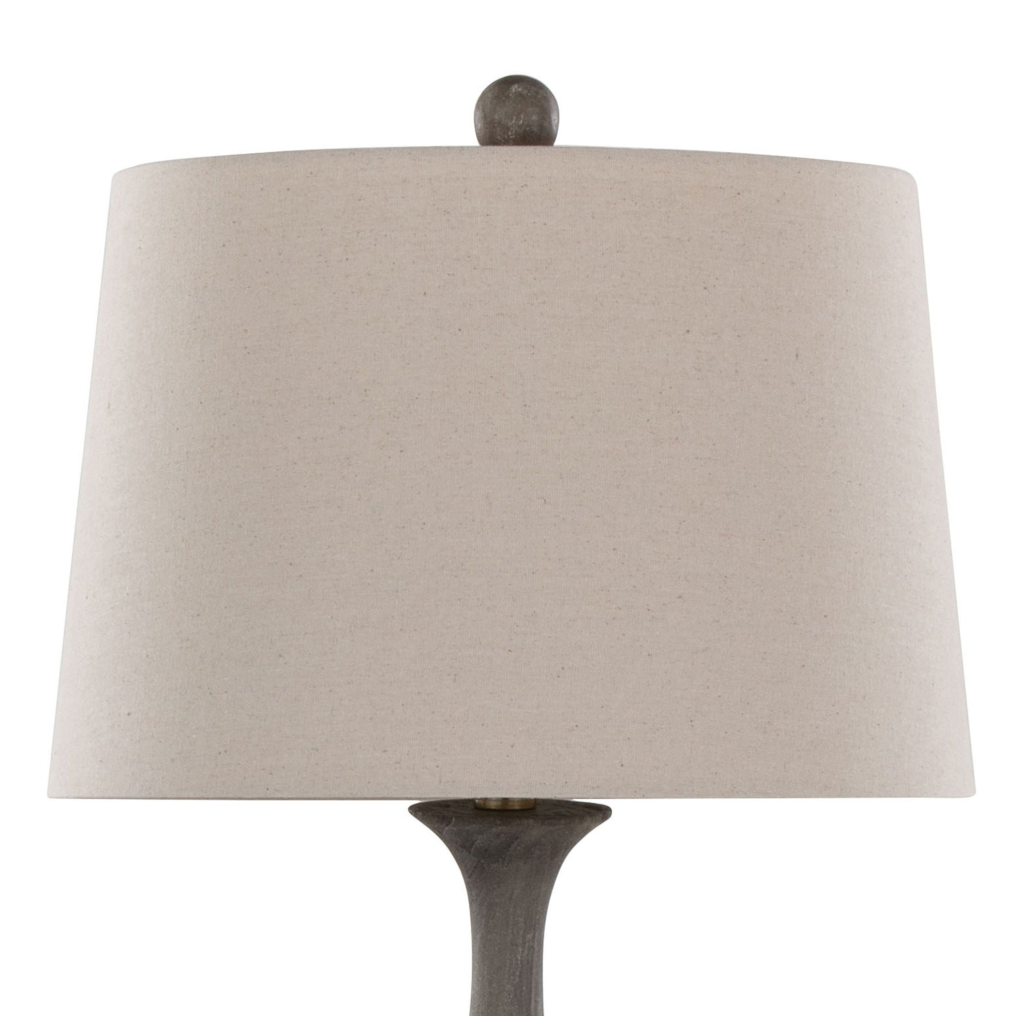 Cipolla Farmhouse Table Lamp Set | Faux Wood Teardrop Table Lamp Set of 2