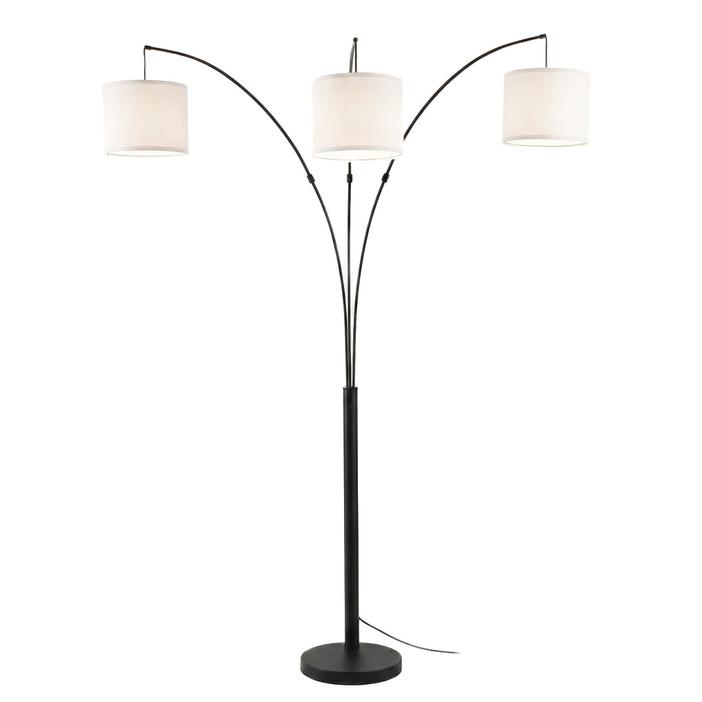 Royal 3-Arm Metal Arc Floor Lamp