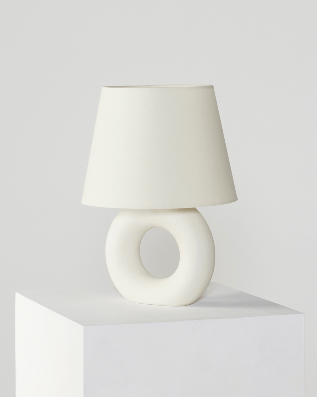 Chloe Table Lamp | Ceramic Donut Base Table Lamp – Brightech