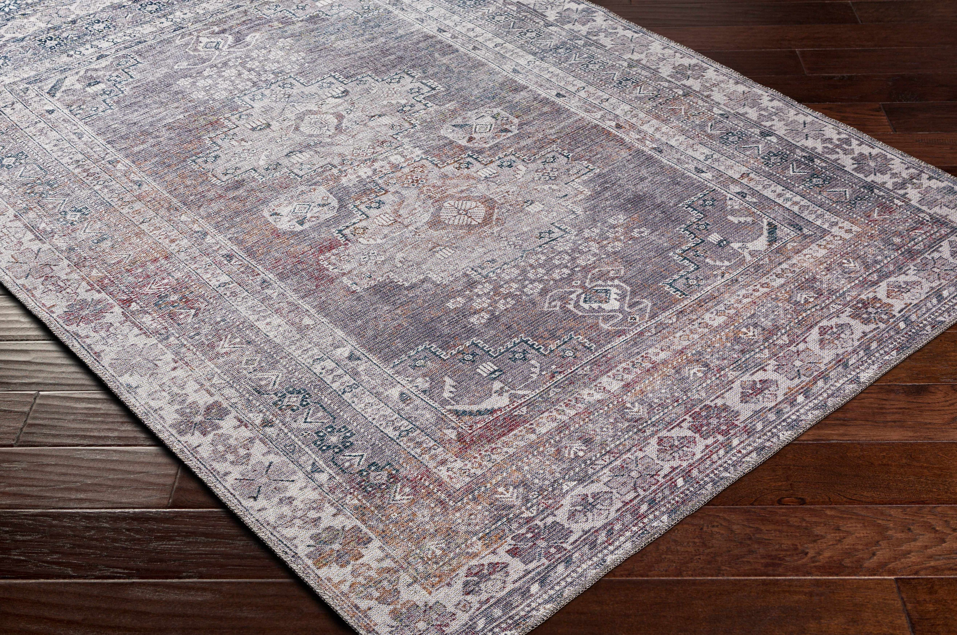 Baltinglass Brown Washable Area Rug | Southwestern Vintage-Inspired Design – Hauteloom