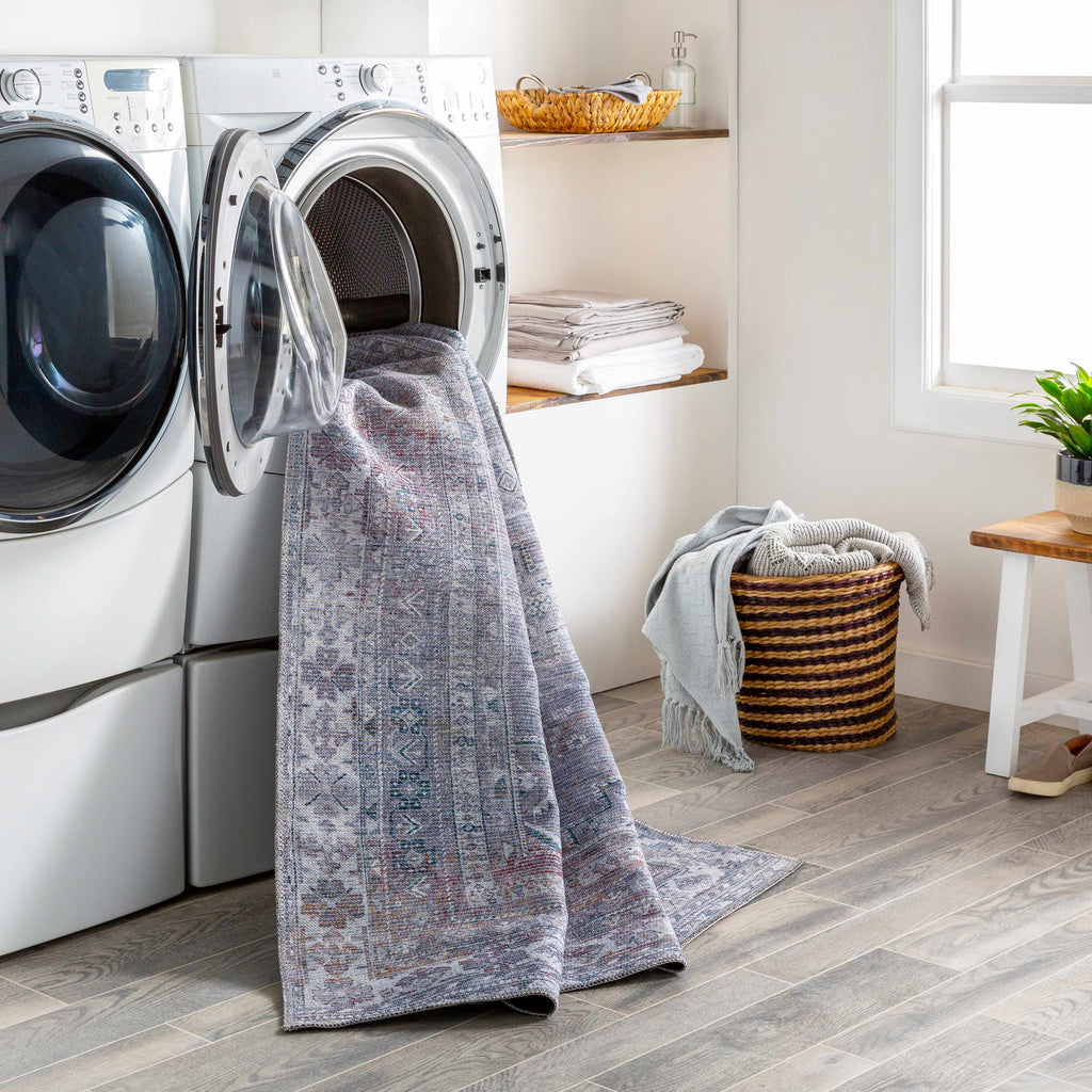 Baltinglass Brown Washable Area Rug | Southwestern Vintage-Inspired Design – Hauteloom