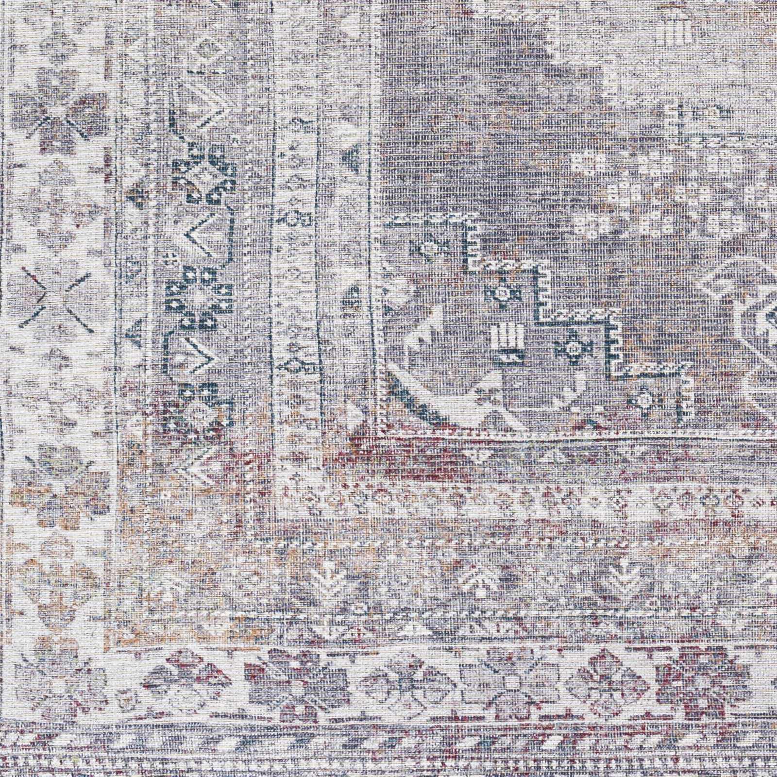 Baltinglass Brown Washable Area Rug | Southwestern Vintage-Inspired Design – Hauteloom