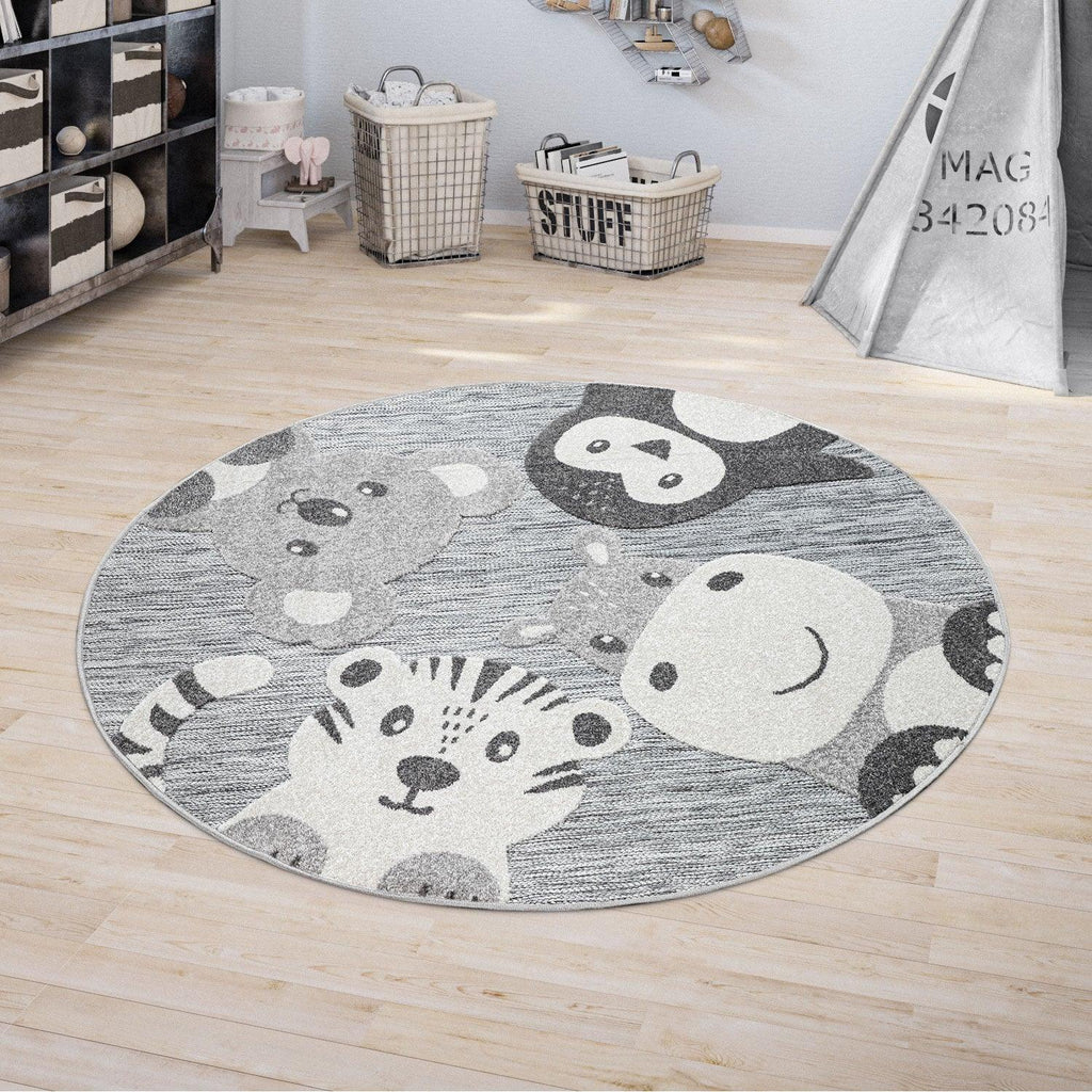 Cute Zoo Animals Rug