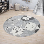 Cute Zoo Animals Rug