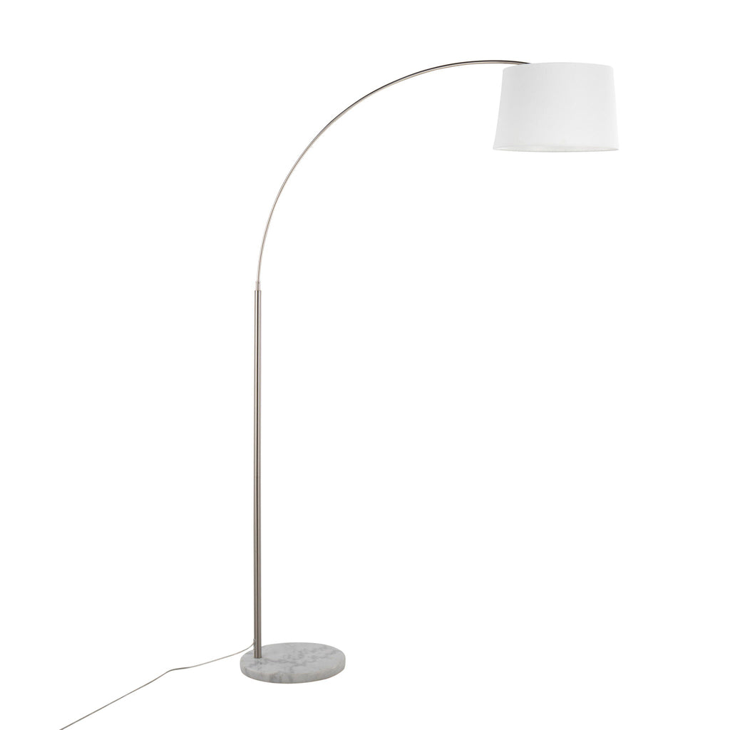 March Arc Floor Lamp | Dramatic Metal Arc Contemporary Floor Lamp