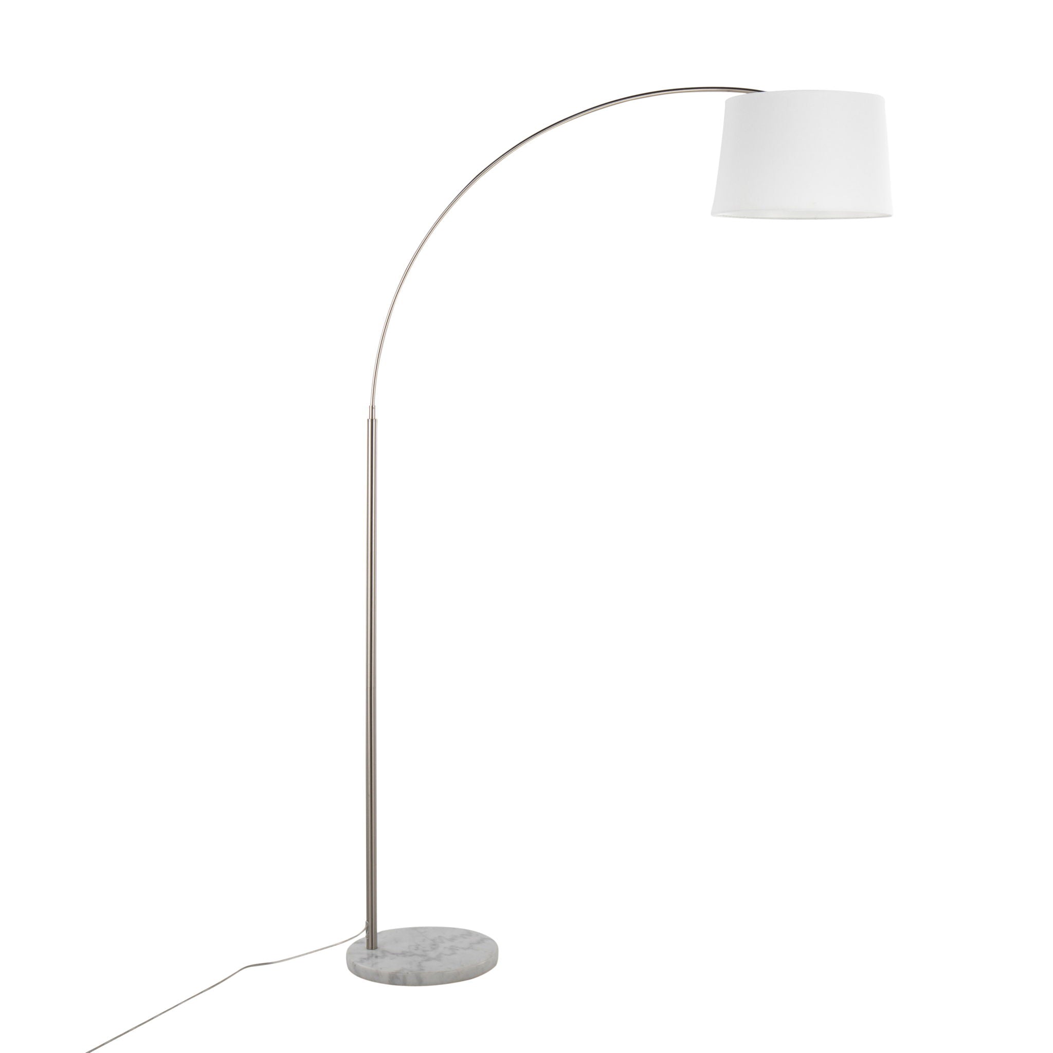 March Arc Floor Lamp | Dramatic Metal Arc Contemporary Floor Lamp