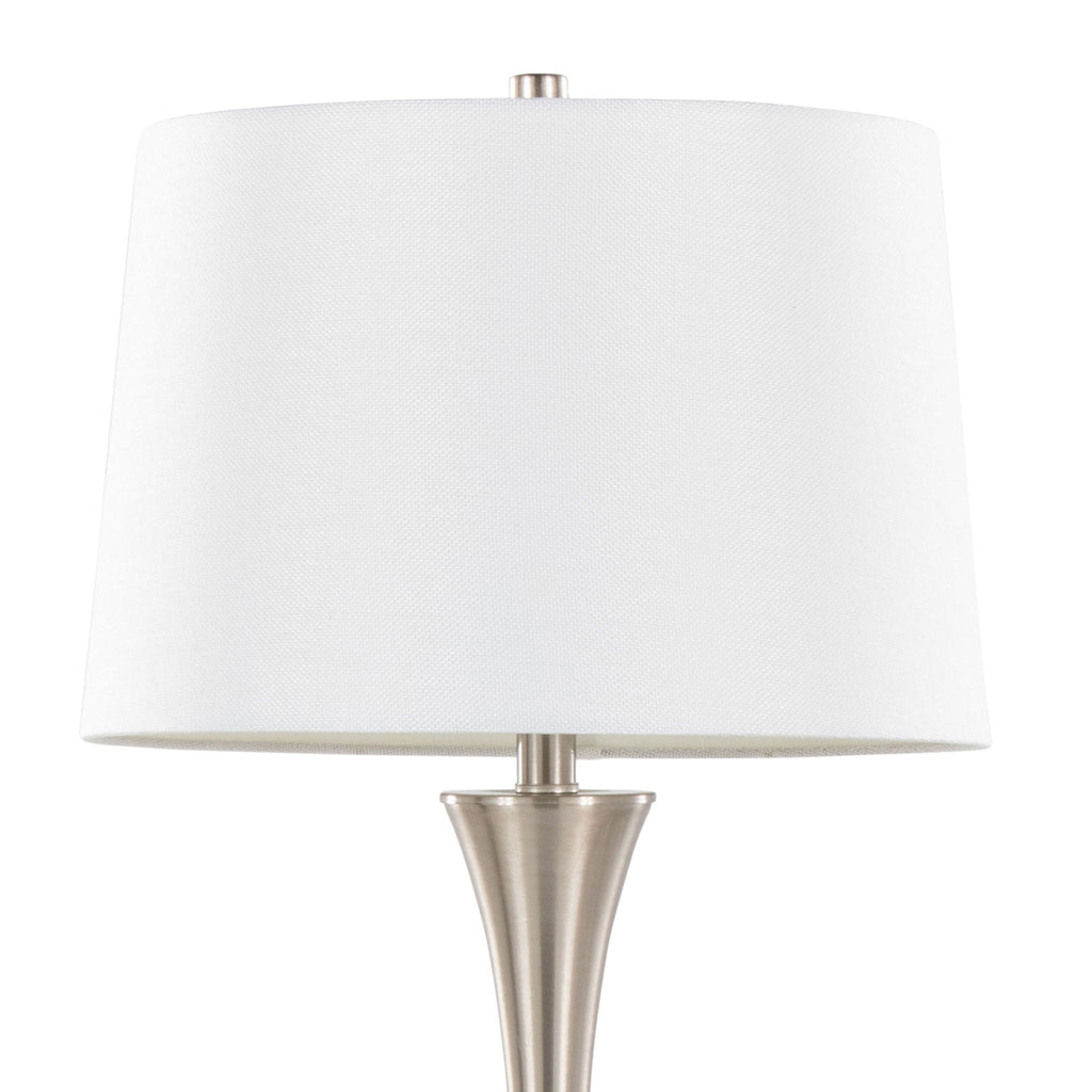 Lenuxe Elegant Table Lamp Set | Hourglass Table Lamp Set of 2
