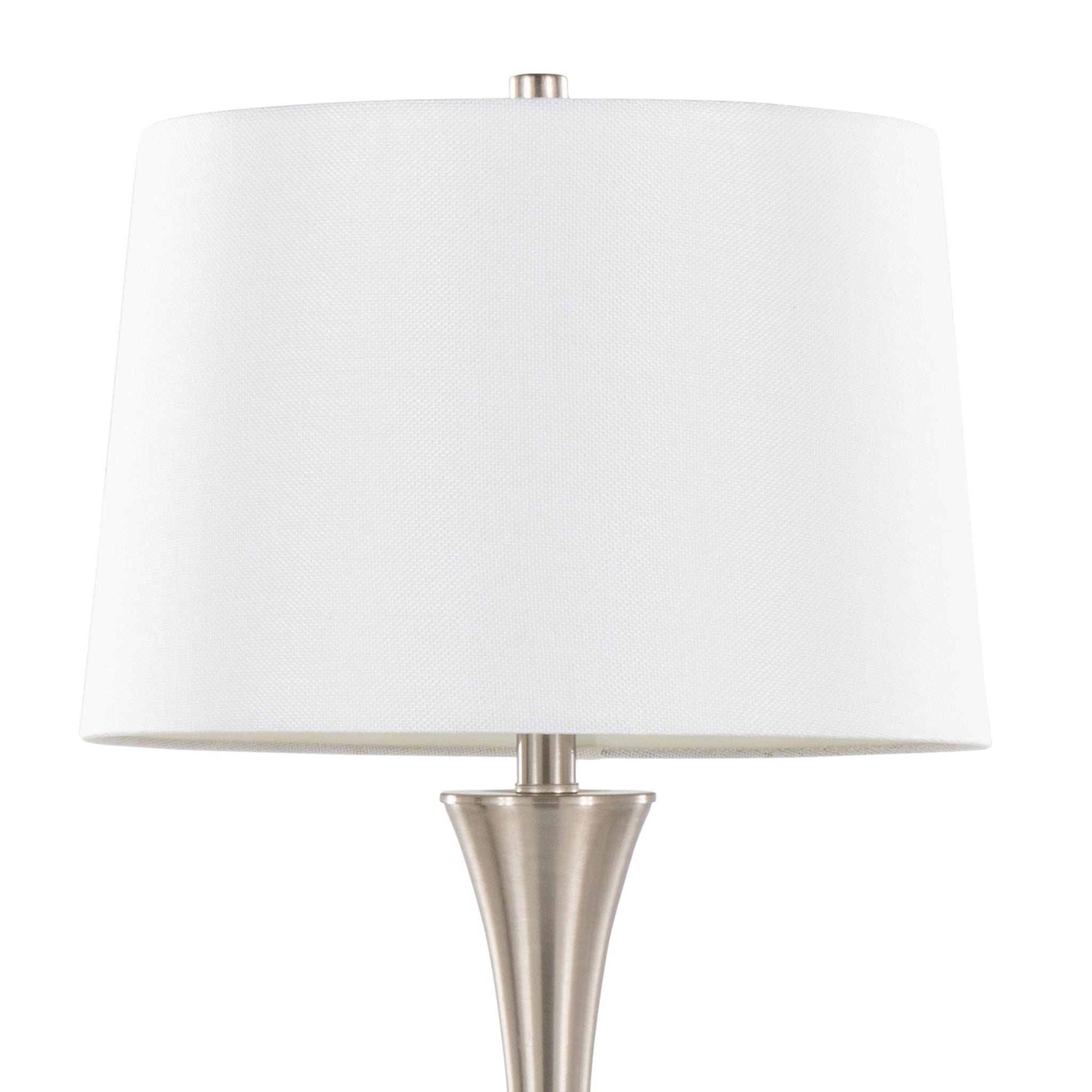 Lenuxe Elegant Table Lamp Set | Hourglass Table Lamp Set of 2