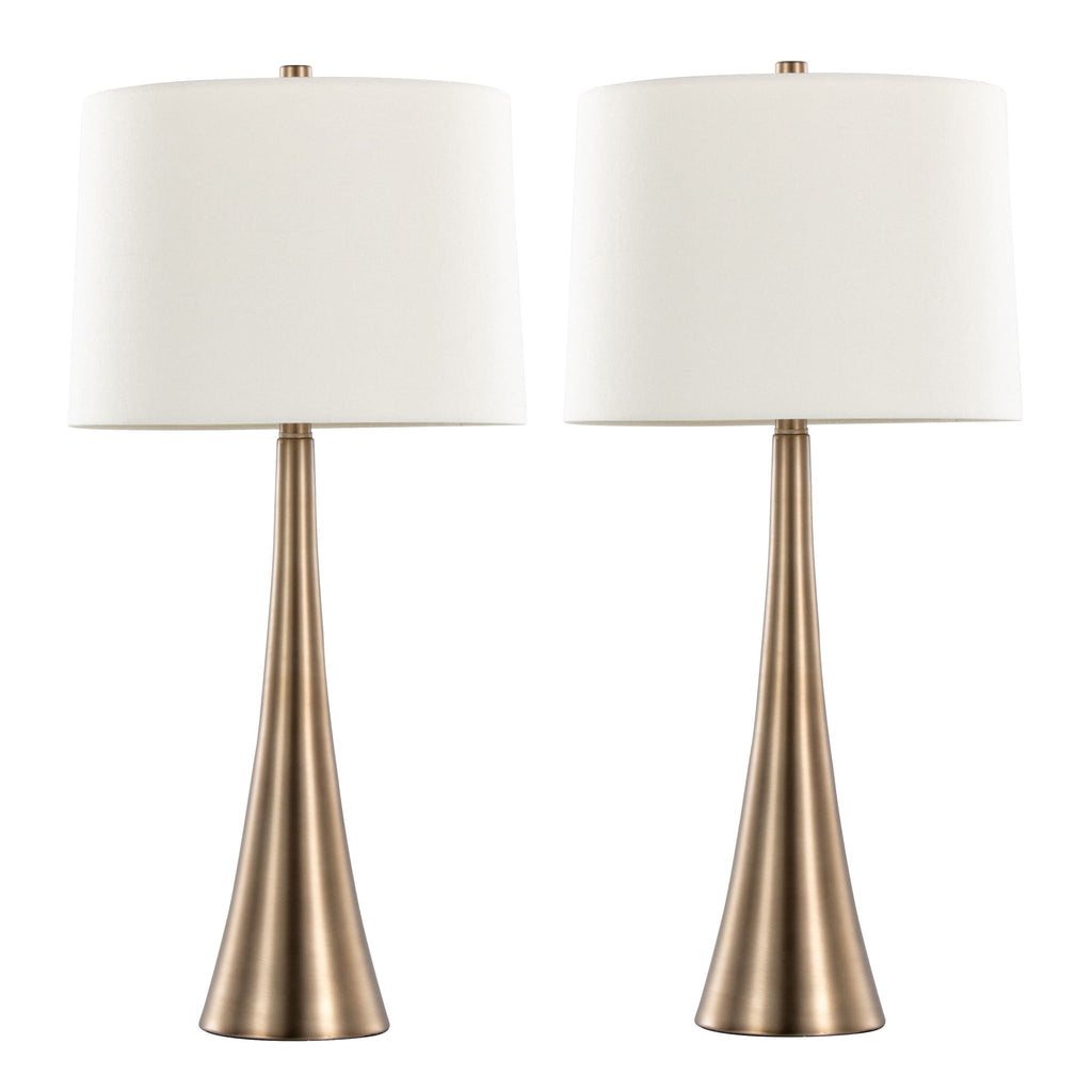 Diana Minimalist Table Lamp Set | Clean Lines Contemporary Table Lamp Set of 2