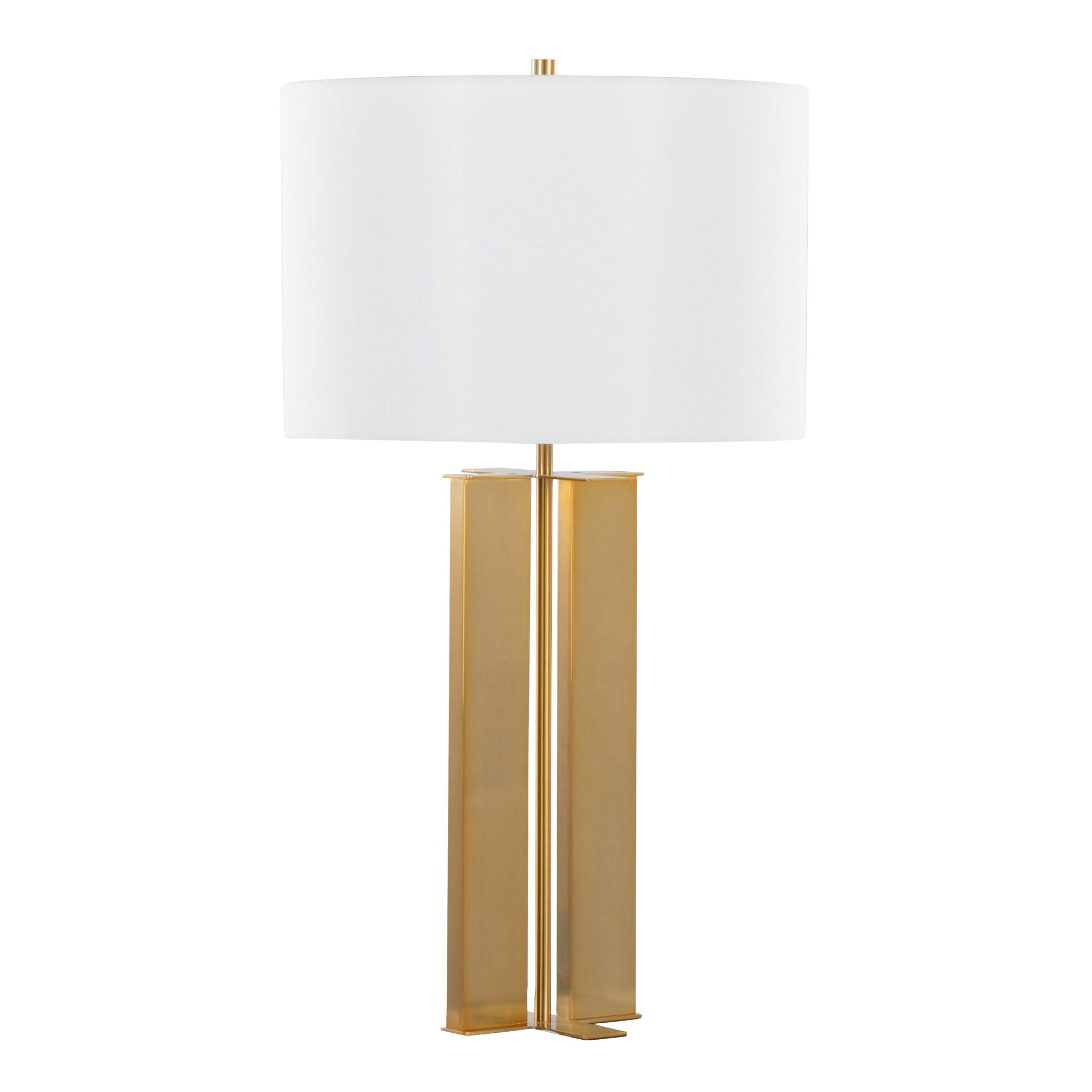 Cosmo Art Deco Table Lamp | Vertical Metal Contemporary Table Lamp