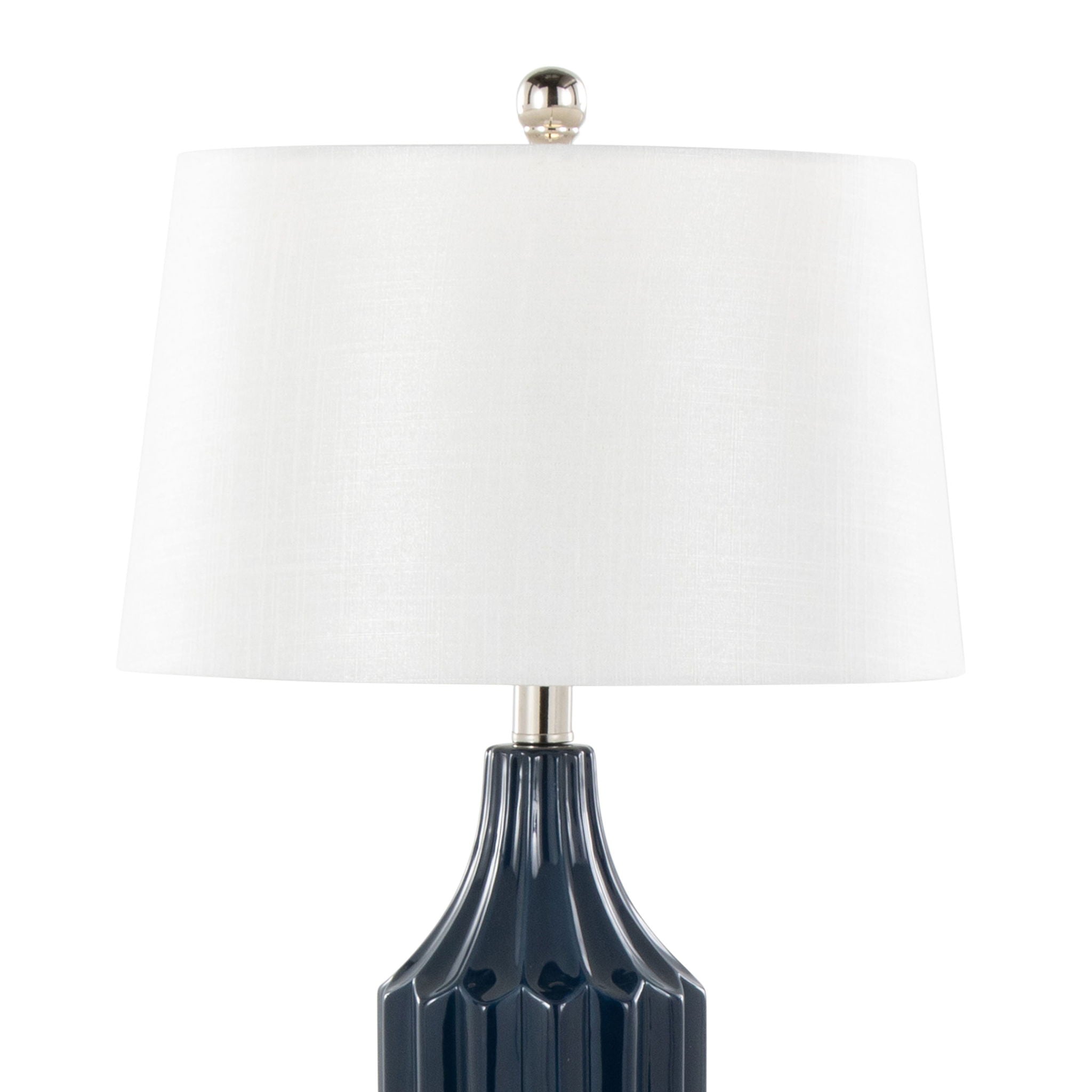 Stella Ceramic Table Lamp | Glossy Contemporary Ceramic Table Lamp