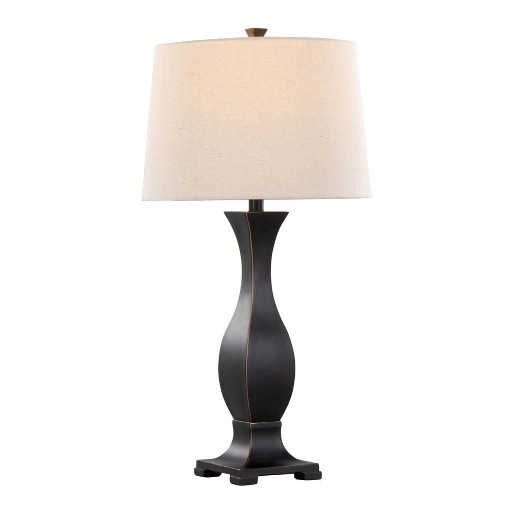 Riley Table Lamp Set | Transitional Hourglass Table Lamp Set of 2