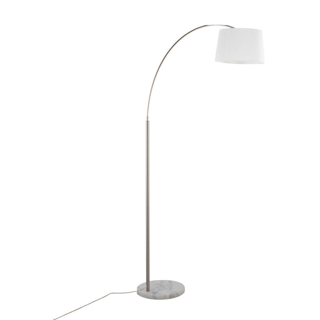 March Arc Floor Lamp | Dramatic Metal Arc Contemporary Floor Lamp