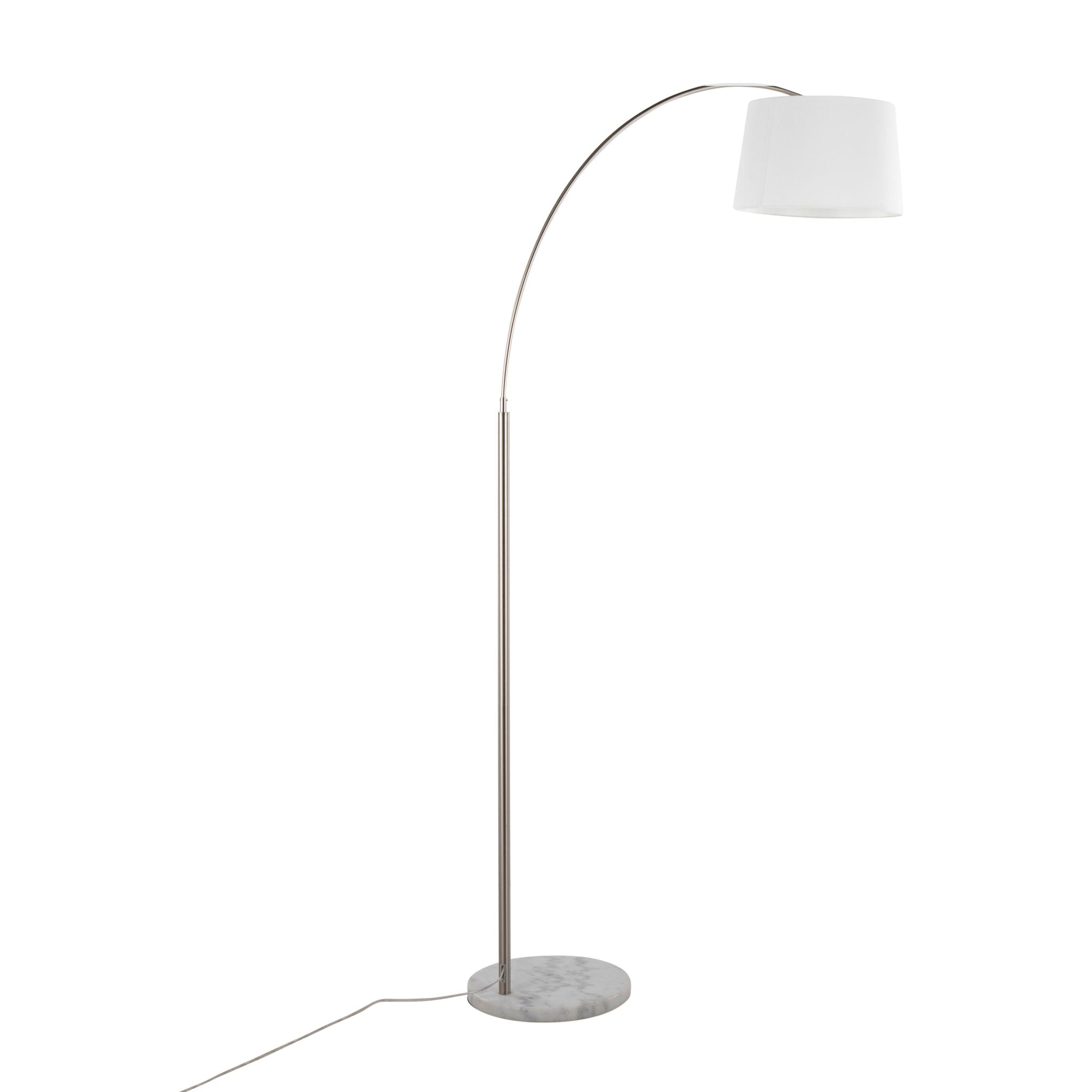 March Arc Floor Lamp | Dramatic Metal Arc Contemporary Floor Lamp