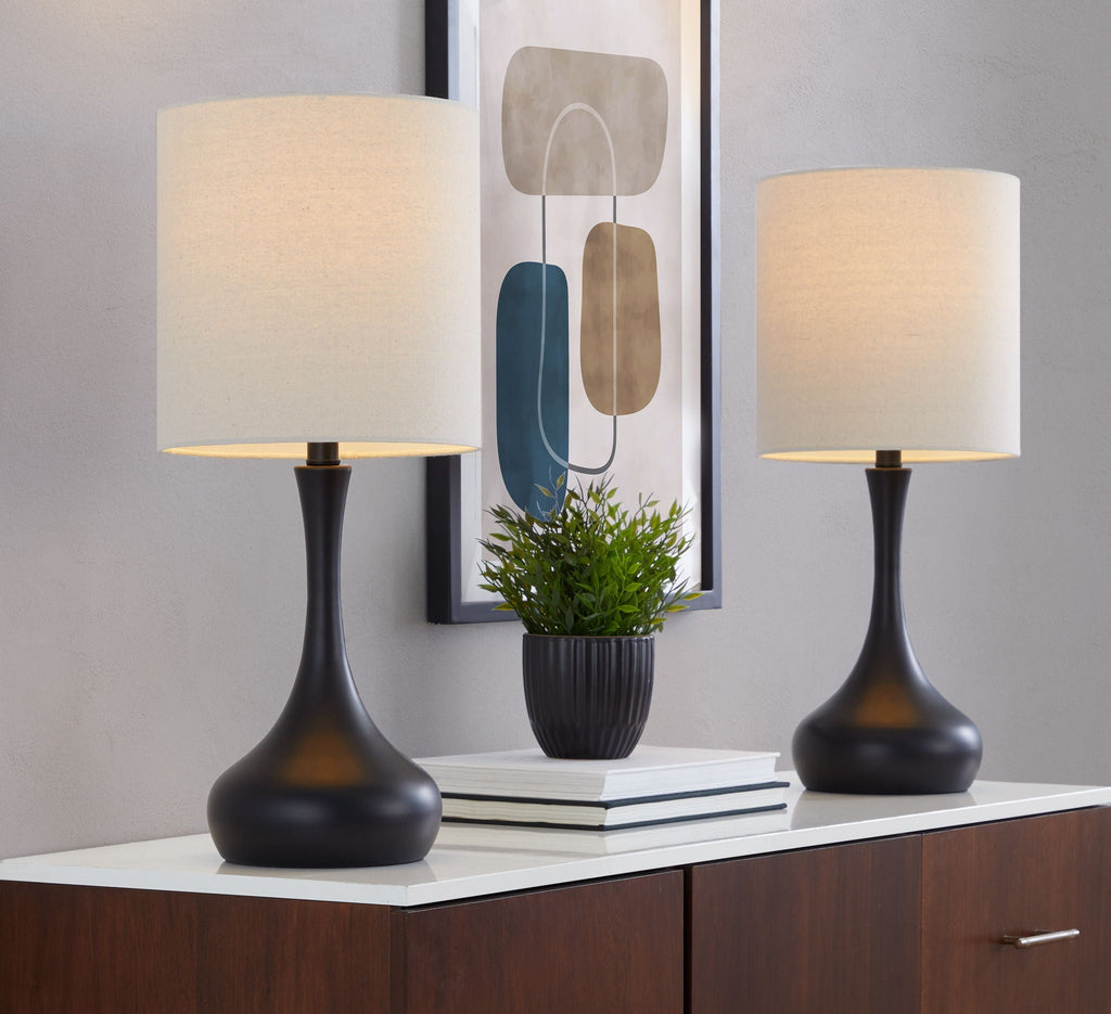 Genie Table Lamp Set | Geometric Contemporary Table Lamp Set of 2