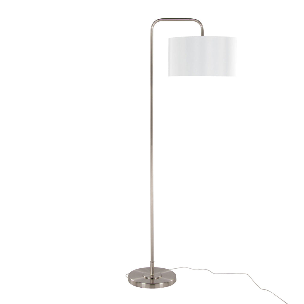 Puck Arc Floor Lamp | Slim Contemporary Arc Floor Lamp