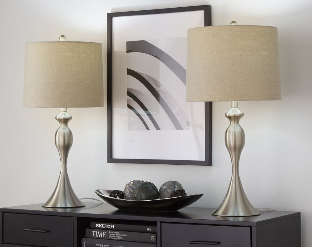 Ashland Hourglass Table Lamp Set | Large Contemporary Table Lamp Set of 2