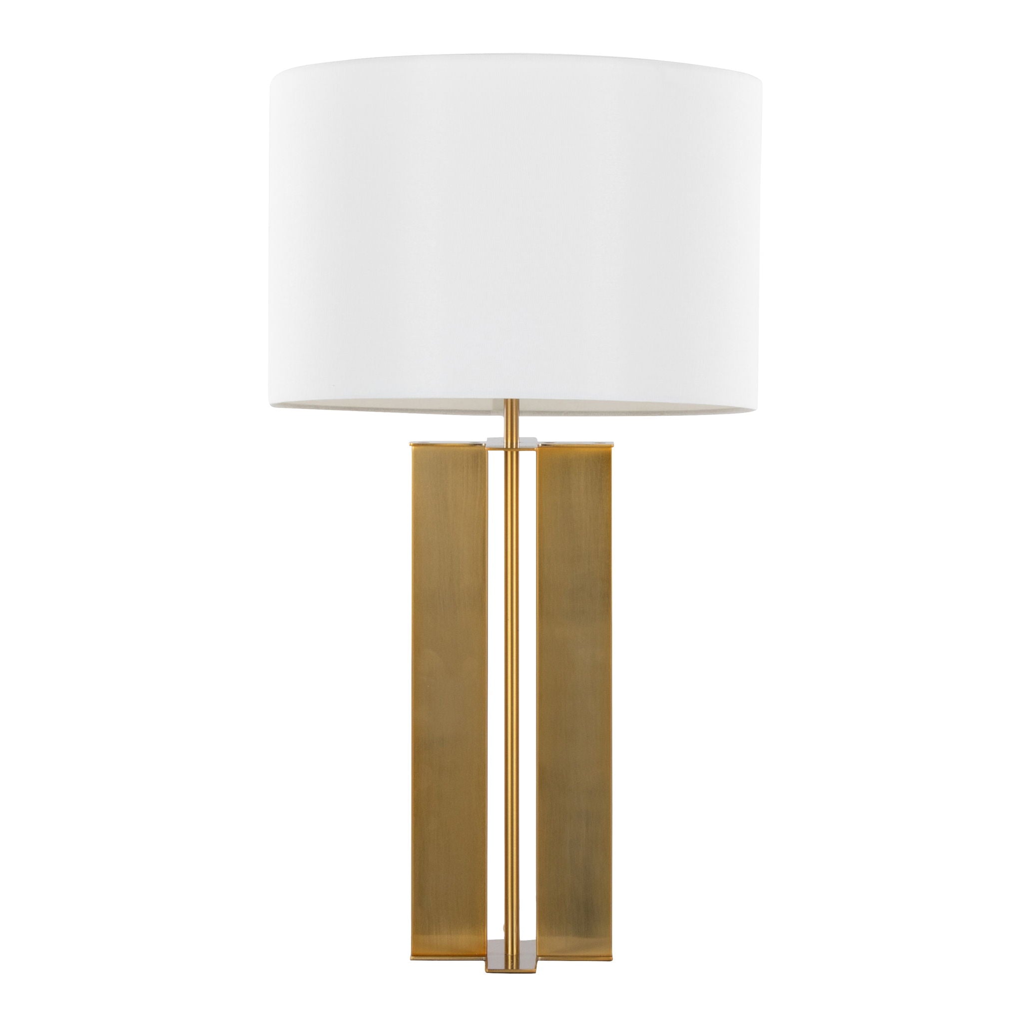 Cosmo Art Deco Table Lamp | Vertical Metal Contemporary Table Lamp