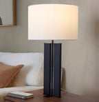 28" Contemporary Metal Table Lamp