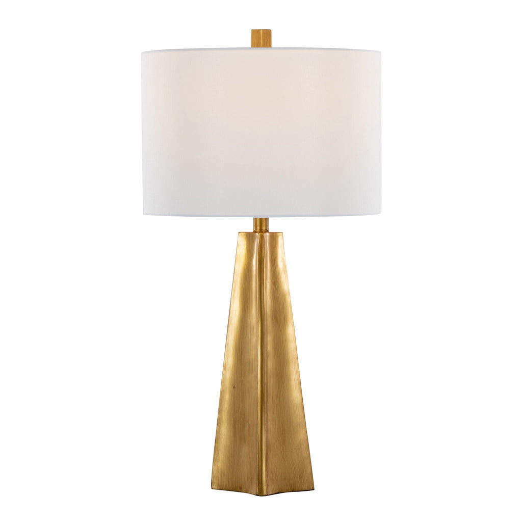 Pompeii Pyramid Table Lamp | Grand Pyramid Base Contemporary Table Lamp