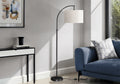 Contemporary Arc Floor Lamp | Metal Arc Floor Lamp with Drum Shade