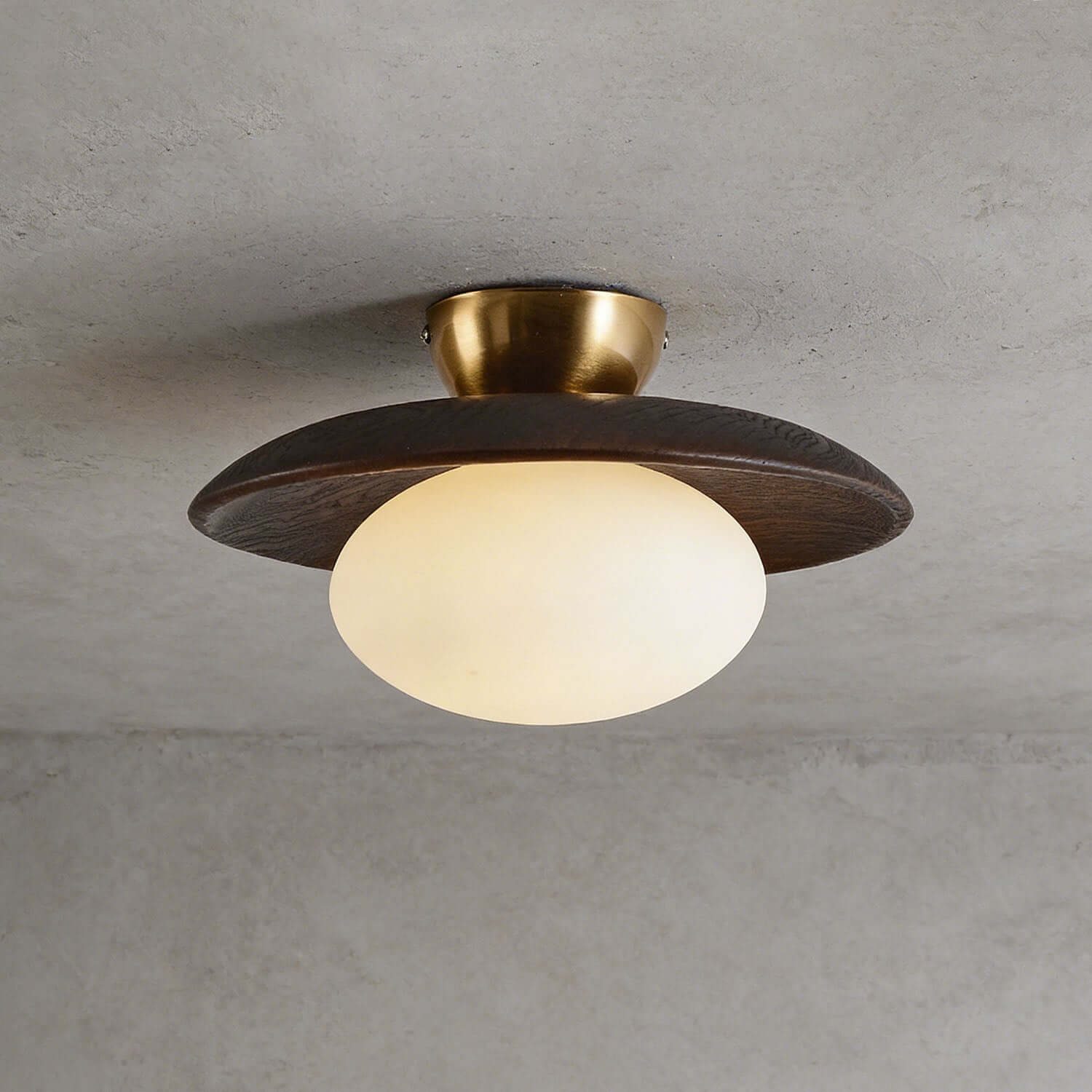 Derava Stained Glass Ceiling Lamp | Vintage Hallway Flush Mount Light