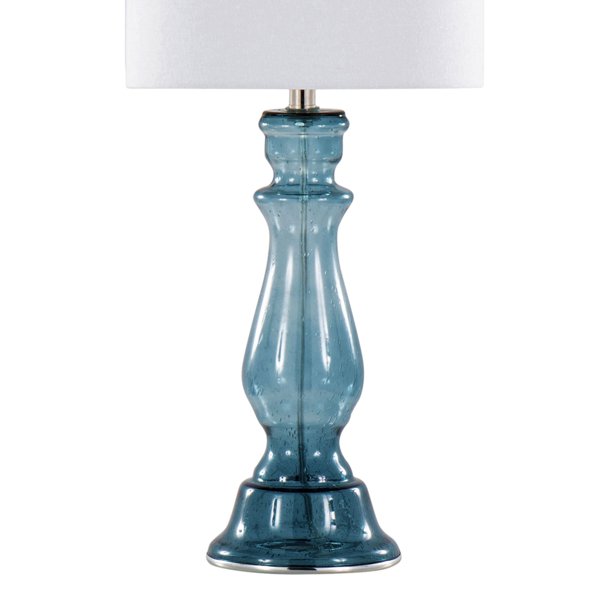 Bishop Balustrade Glass Table Lamp Set | Classic Contemporary Table Lamp Set of 2