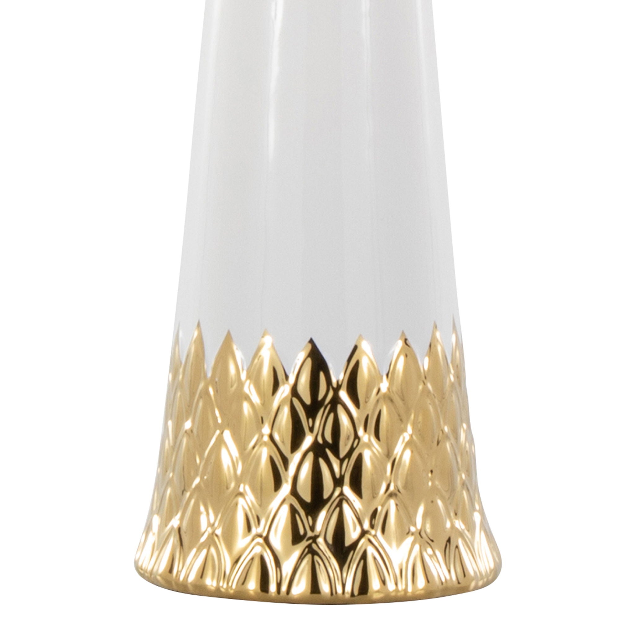 Penelope Ceramic Table Lamp | Sleek Ceramic & Metal Accent Table Lamp