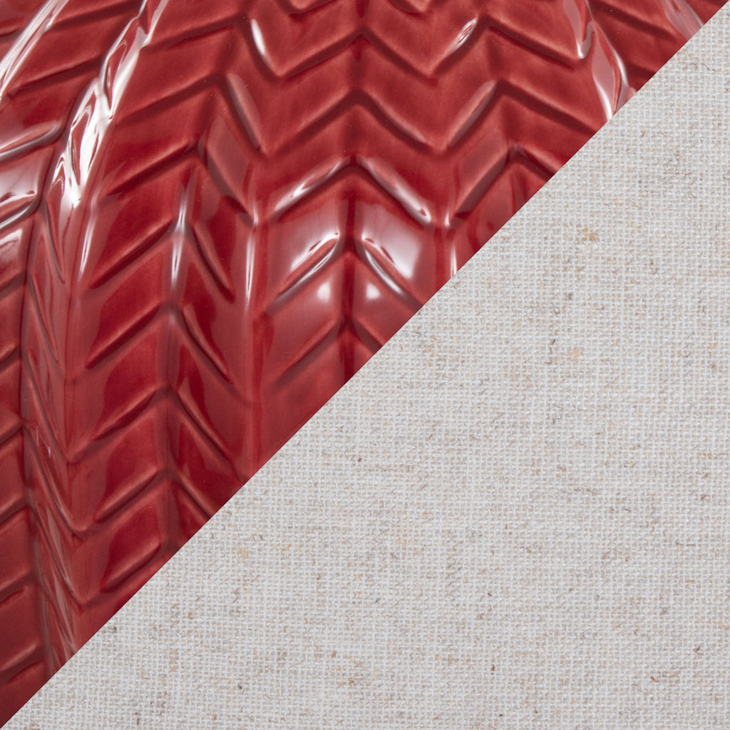 Rockwell Chevron Ceramic Table Lamp Set | Glossy Patterned Table Lamp Set of 2