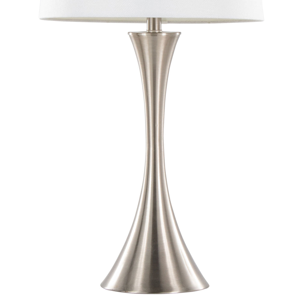 Lenuxe Elegant Table Lamp Set | Hourglass Table Lamp Set of 2