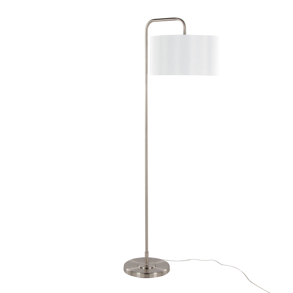 Puck Arc Floor Lamp | Slim Contemporary Arc Floor Lamp