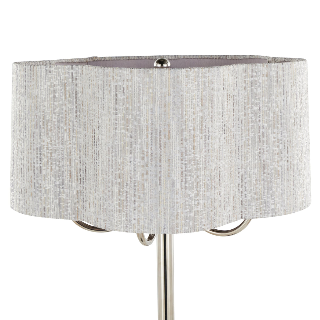 Lily 30" Contemporary Metal Table Lamp in Polished Nickel