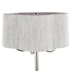 Lily 30" Contemporary Metal Table Lamp in Polished Nickel