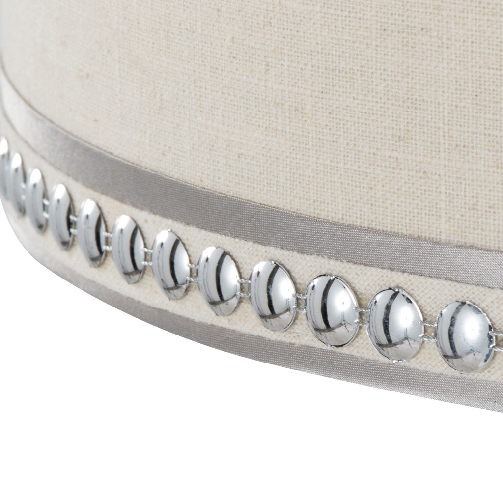 Ashland Trimmed Table Lamp Set | Hourglass with Chrome Trim Table Lamp Set of 2