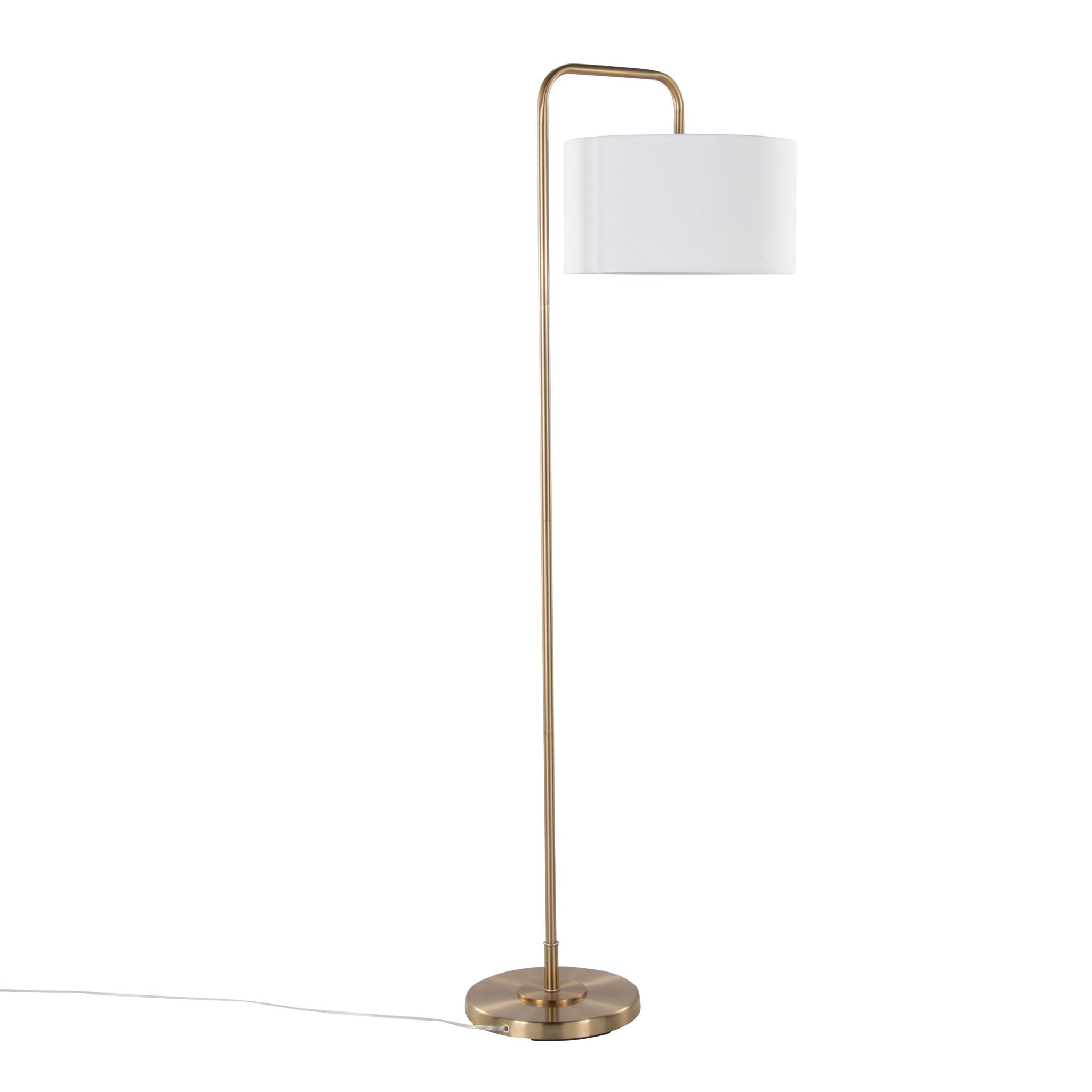 Puck Arc Floor Lamp | Slim Contemporary Arc Floor Lamp