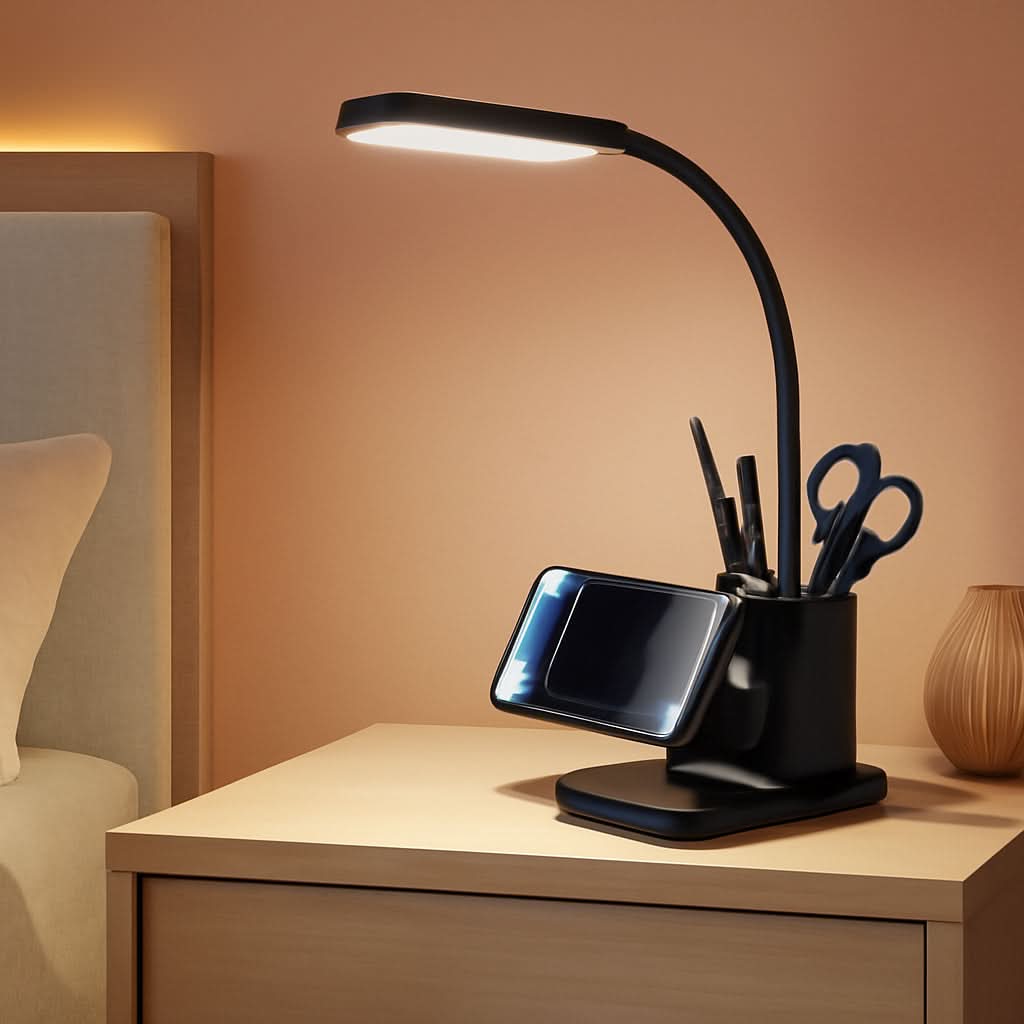 LED Desk Lamp With Wireless Charger