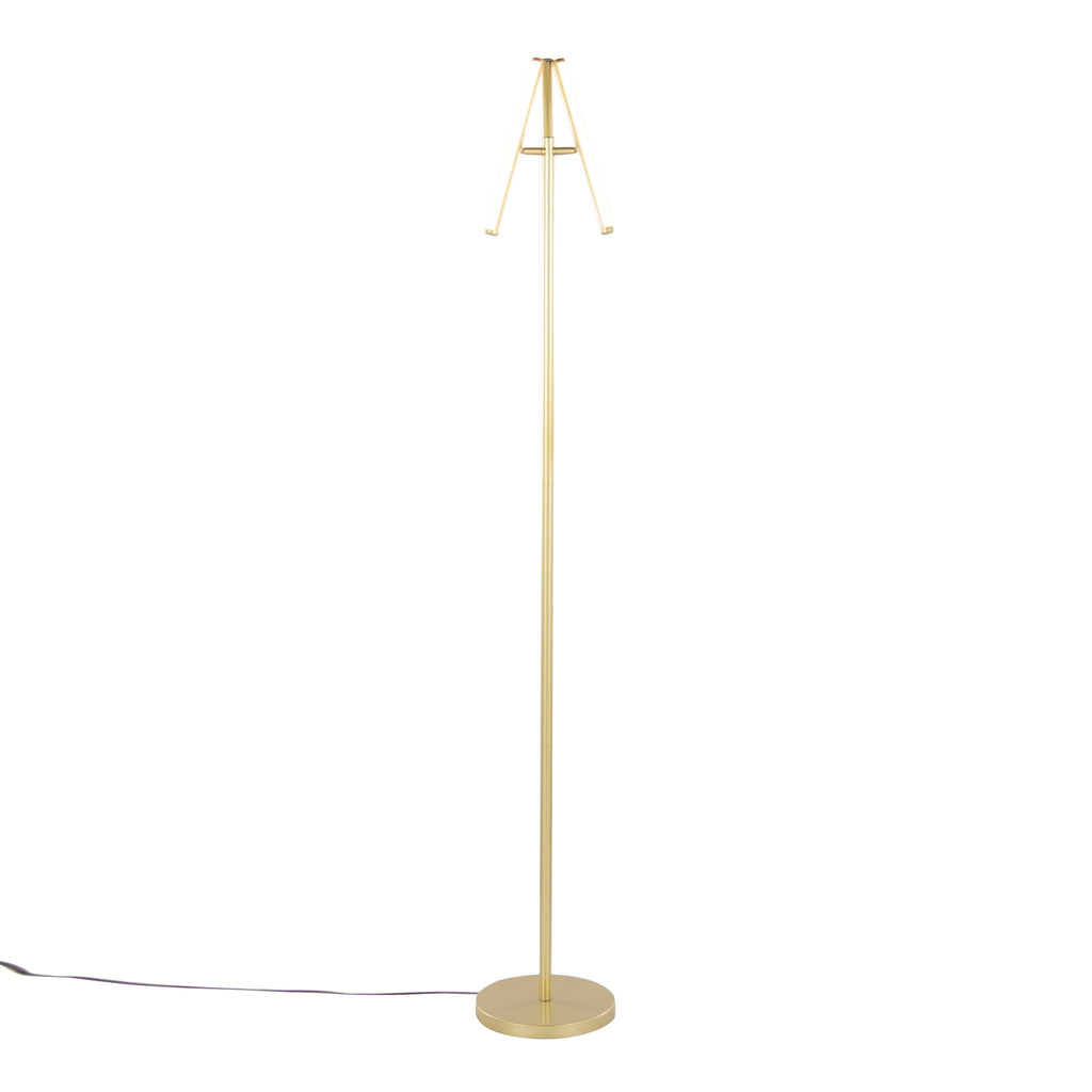 Icicle Swivel Floor Lamp | Adjustable Swivel Head Contemporary Floor Lamp