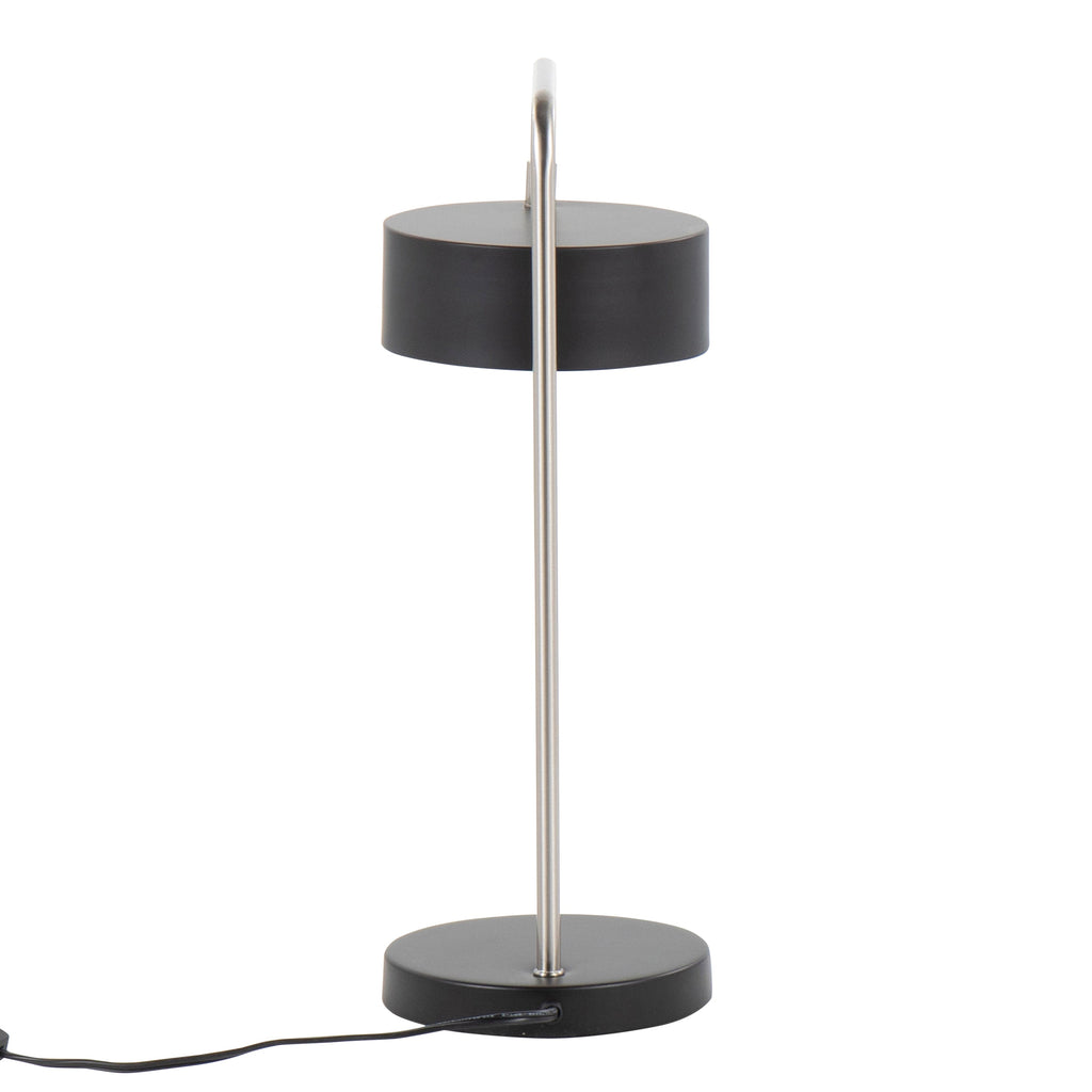 Contemporary Table Lamp in Nickel