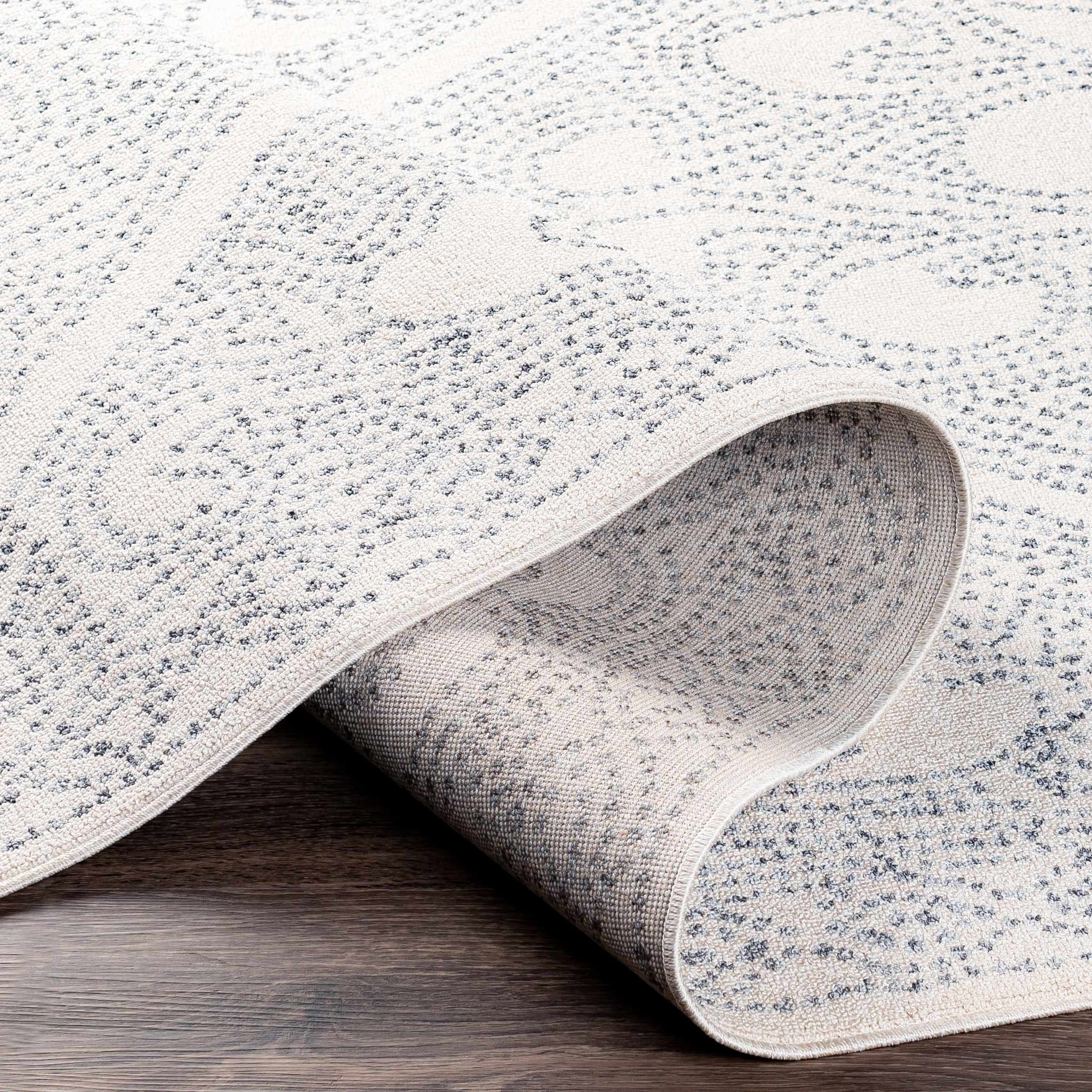 Birdwood Fringe Area Rug | Dot & Floral Pattern Design