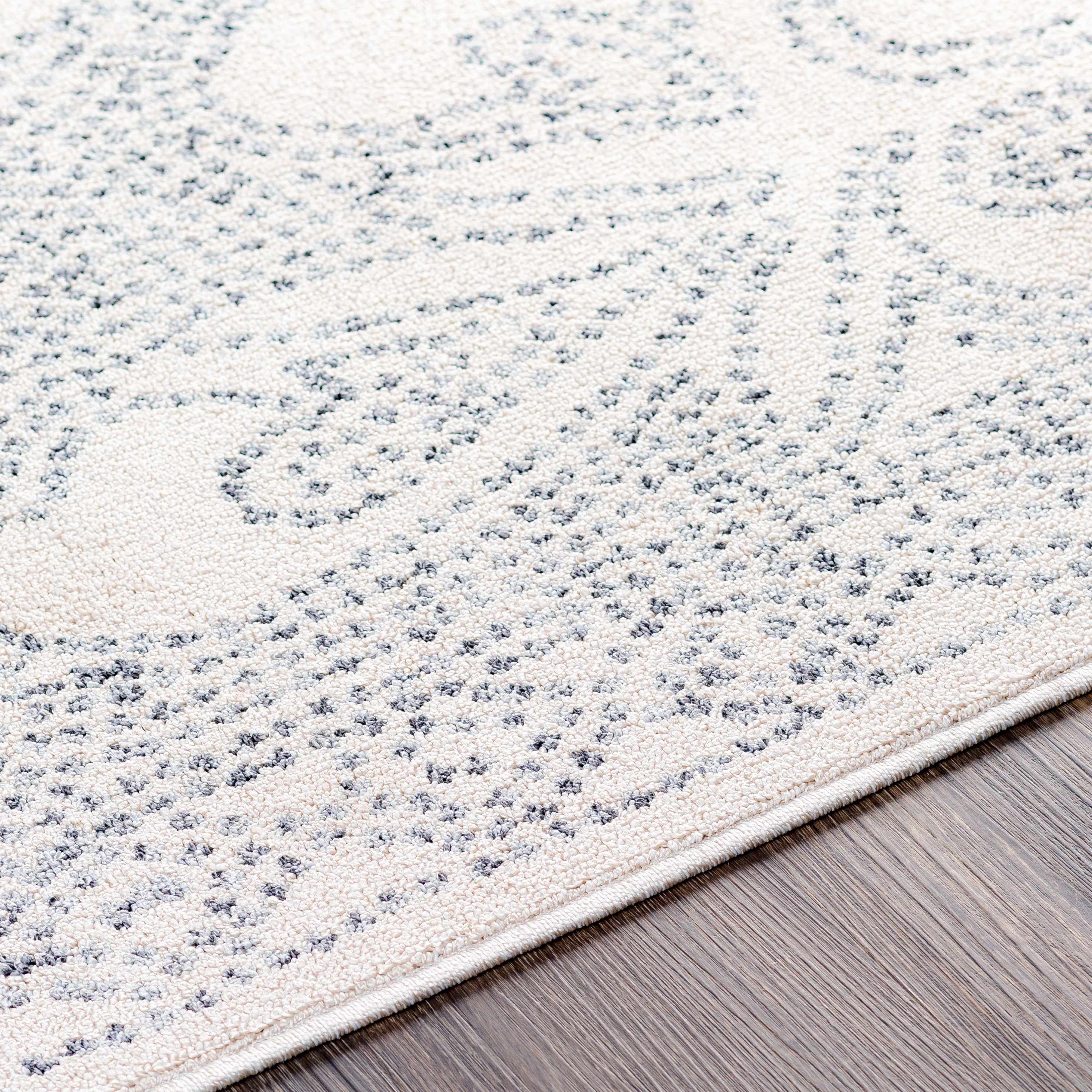 Birdwood Fringe Area Rug | Dot & Floral Pattern Design