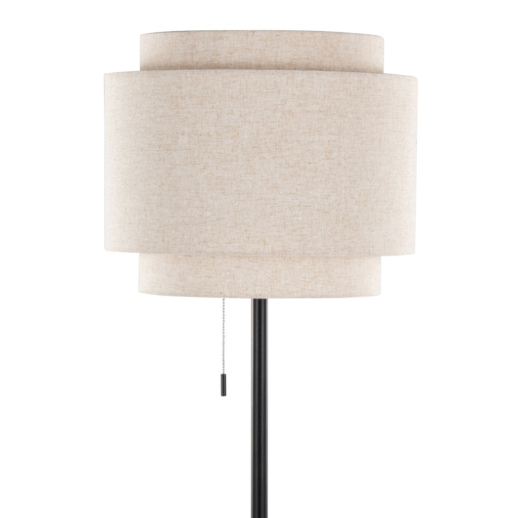 Tier Floor Lamp | Sleek Metal Contemporary Floor Lamp