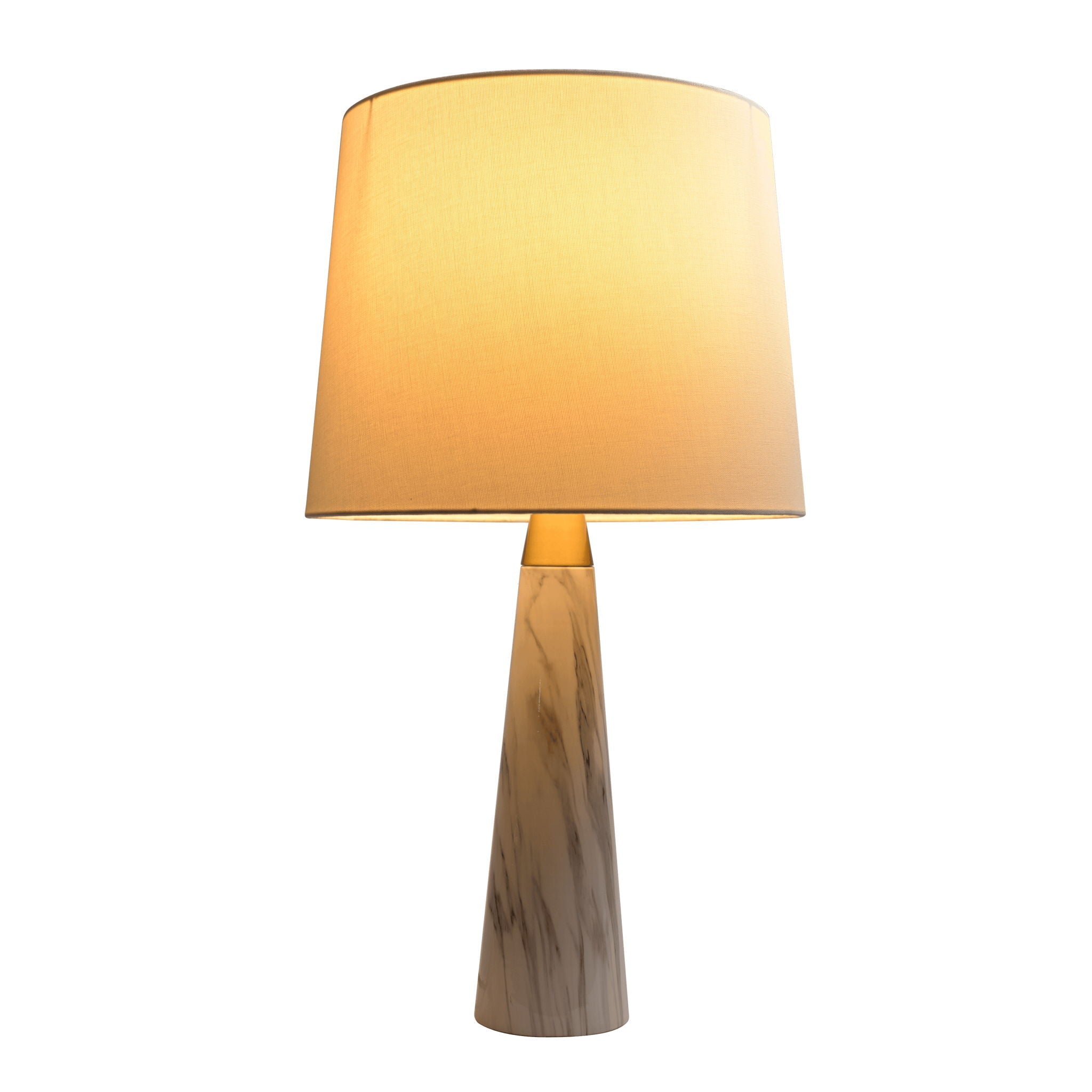 Enclave Hydro Table Lamp | Faux Marble Base Contemporary Table Lamp