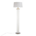 Rope Floor Lamp | White Rope & Gold Metal Contemporary Floor Lamp