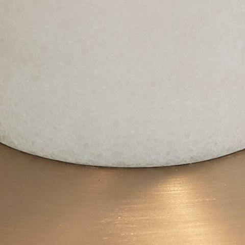 Rowleigh Marble Desk Lamp | White Marble & Gold Base Desk Lamp