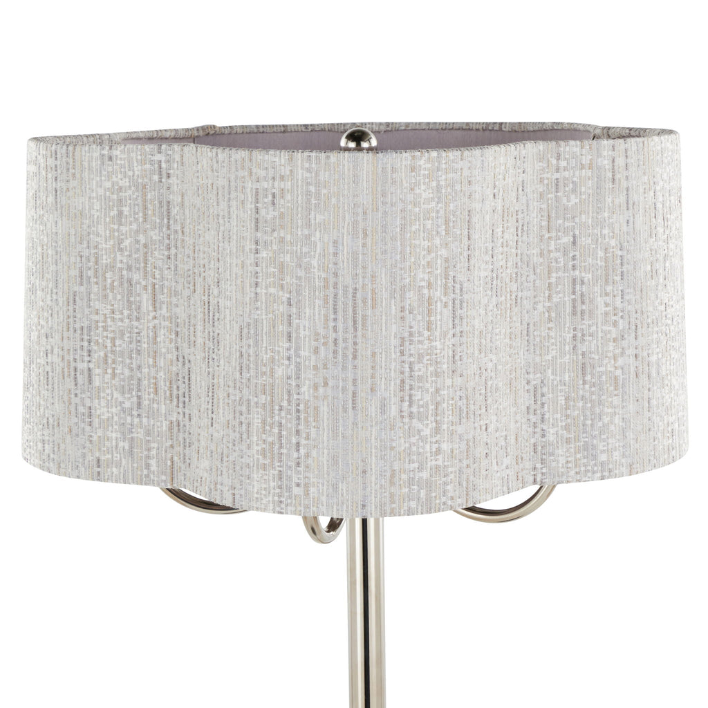 Lily Candelabra Table Lamp | Polished Nickel Candelabra-Style Table Lamp
